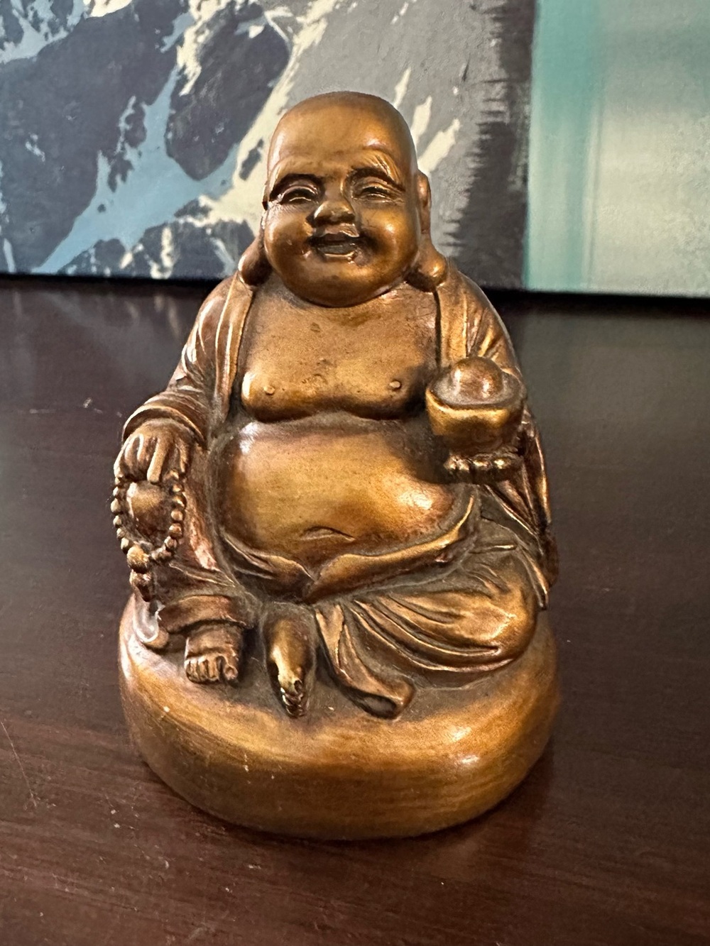 Buddha Ceramic Chinese Asian Statue.